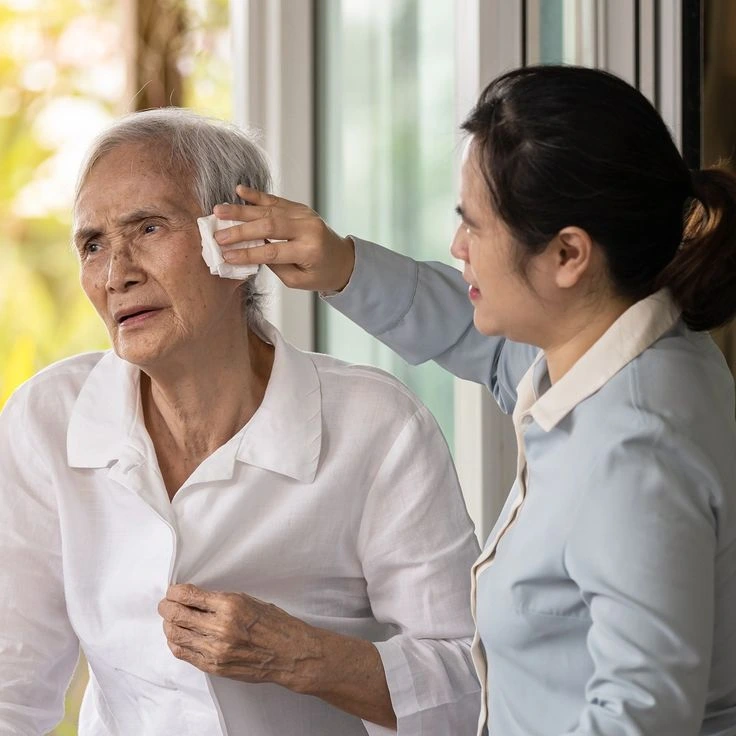 A wet wipes (old) for seniors